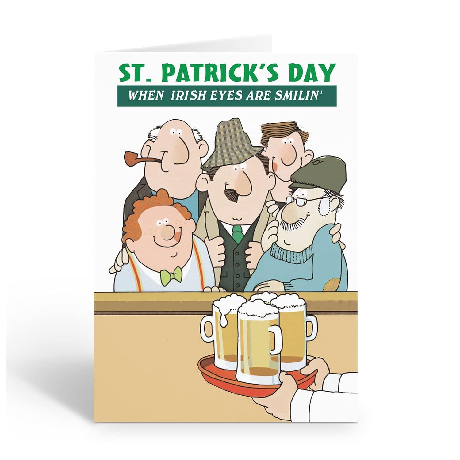 Stonehouse Collection Assorted St. Patrick's Day Cards - 12 Funny St Patricks Day Cards & Envelopes - USA Made (Assorted)