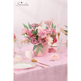 Artificial Flowers Dusty Pink Silk Fake Flowers For Diy Wedding Bouquets Cake Flowers Spring Decor Table Centerpieces Arrangements Baby Shower Decoration