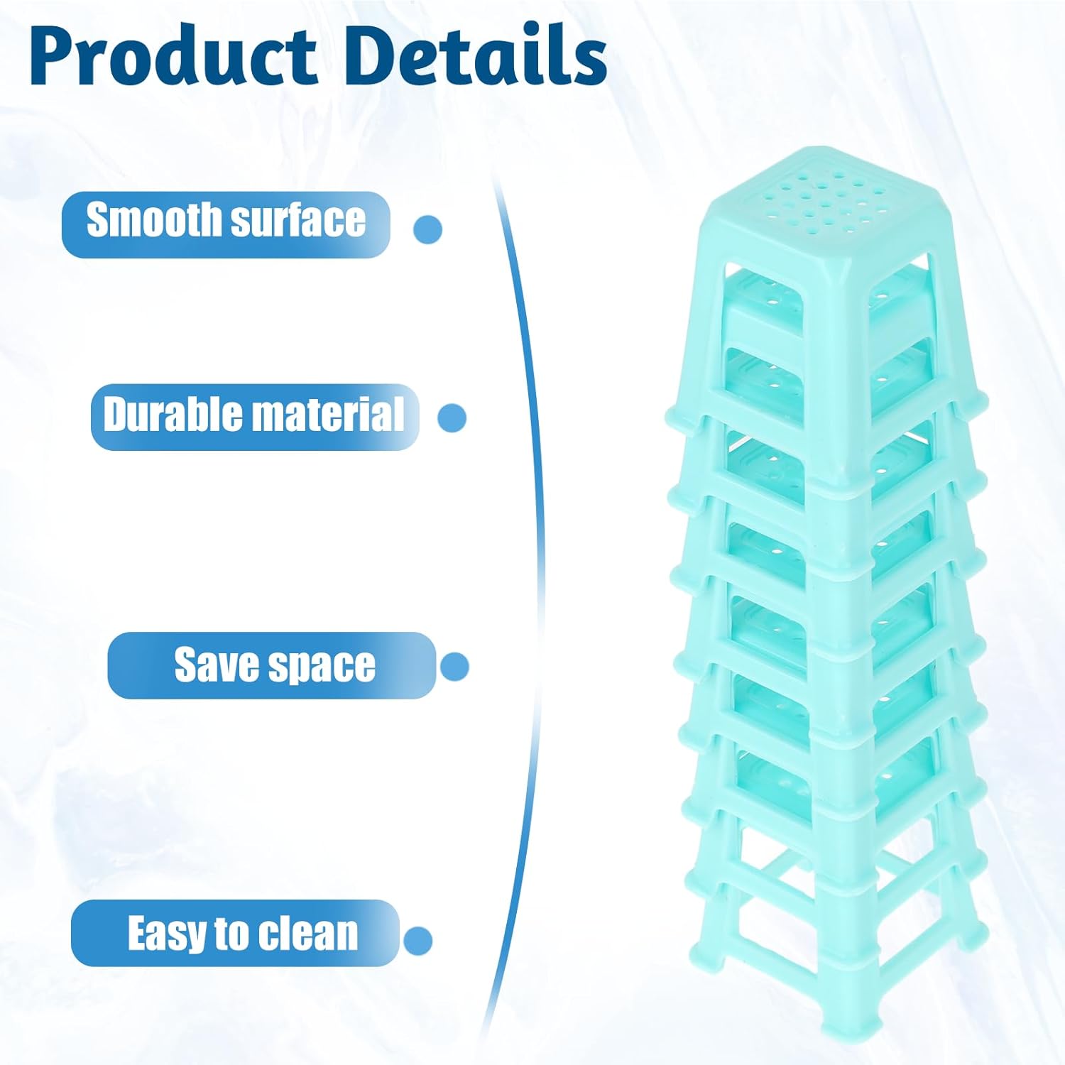 8 Pcs Canvas Stands Paint Stands For Painting Solid Color Canvas Support Stand Plastic Paint Stand Mini Canvas Feet Risers For Fluid Acrylic Pouring Paint Supplies (Blue)