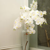 32" Artificial Phalaenopsis Flowers 5 Pcs Artificial Orchid Flowers Stem Plants For Home Décor