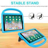 Kids Case For 5Th/6Th Generation (9.7-Inch, 2017/2018), Air 2 Case With Screen Protector, Pro 9.7 Durable Shockproof Protective Cover With Handle Stand For Kids, Blue