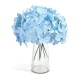 26 Pieces Hydrangea Artificial Flowers Silk Hydrangea Flowers Artificial Flowers Heads With Stems For Home Wedding Party Decorations (Blue)