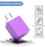 6-Pack USB Wall Charger, 2.4A Dual Port Power Adapter for iPhone & Android