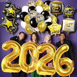 42pcs 40in Happy New Year 2026 Balloons Party Decorations