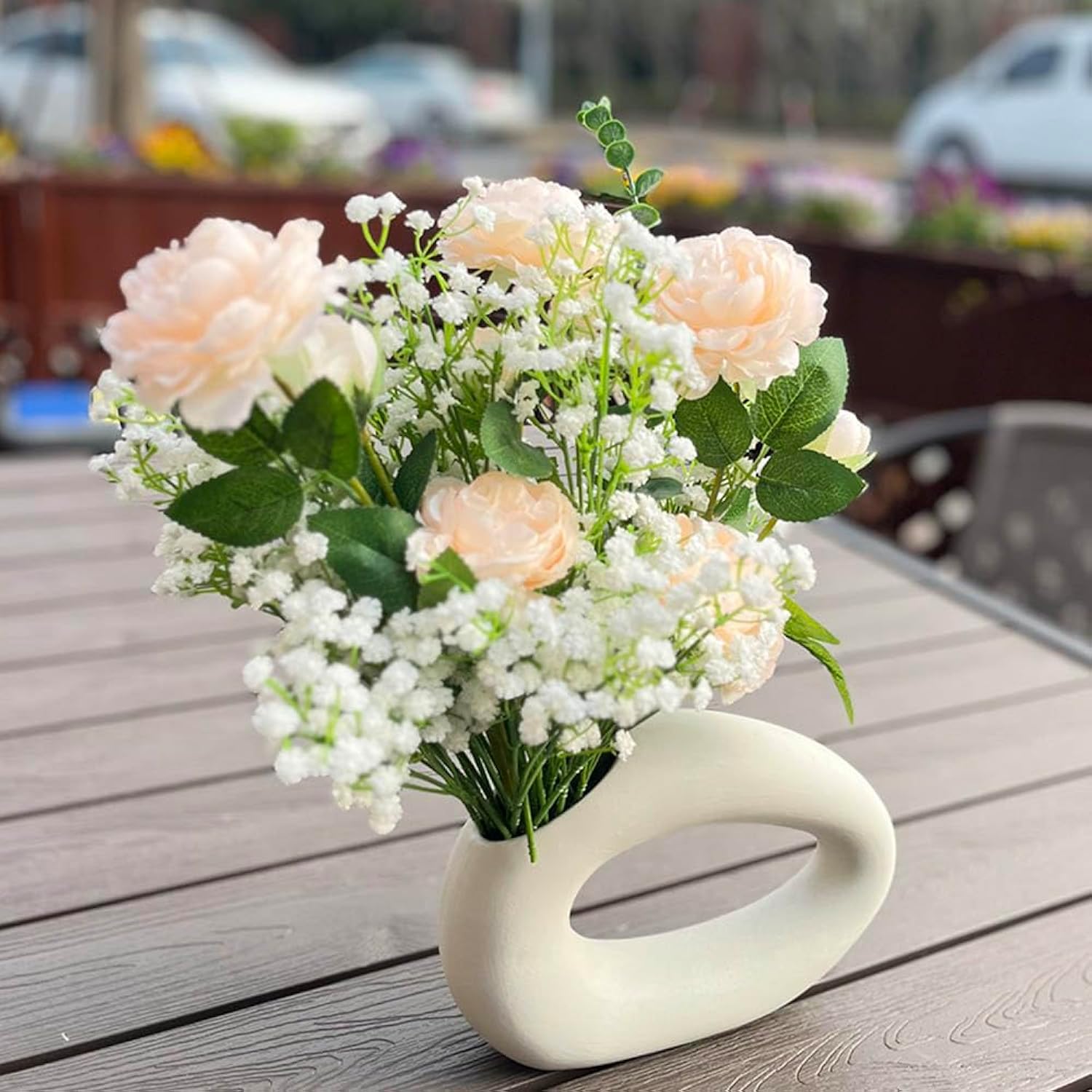 24Pcs Artificial Gypsophila Flowers Fake Flowers Real Touch Fake Flowers For Wedding Party Diy Home Garden Decoration