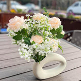 24Pcs Artificial Gypsophila Flowers Fake Flowers Real Touch Fake Flowers For Wedding Party Diy Home Garden Decoration