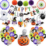 Halloween Party Decoration Set – Banner, Balloon Arch, Ghost & Spider Balloons