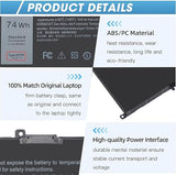 74Wh 357F9 Replacement Battery for Dell Inspiron 15 7000 Gaming Series 7559 7557 15.2V High Capacity Power Cell