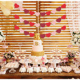 4 Pack Felt Heart Valentine’S Day Garland Banner Valentines Day Heart