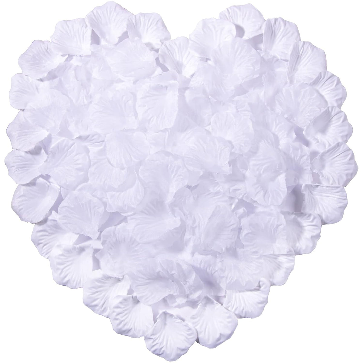 1200Pcs White Rose Petals,Artificial Flowers For Wedding,Parties,Romantic Night Atmosphere,Valentine'S Day,Anniversaries