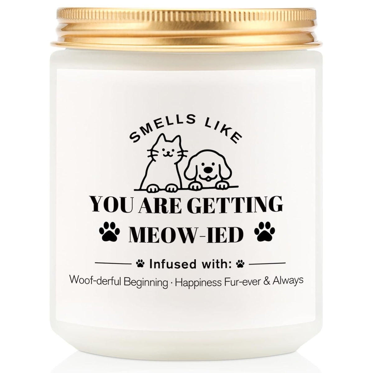 Bridal Shower Gifts For Bride Her - Wedding Gifts For Couples 2026, Marriage Newlyweds -Bachelorette Gift For Bride To Be - Pet Dog Cat Lover Wedding Engagement Scented Candle 7Oz