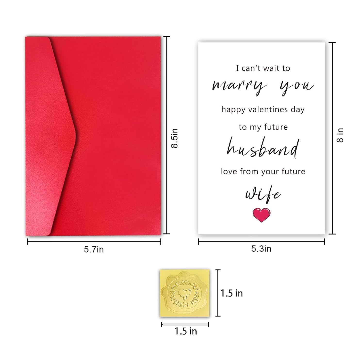 Happy Valentines Day Card For Future Husband, Funny Fiance Valentines Day Card From Fiancee, Card For Fiance