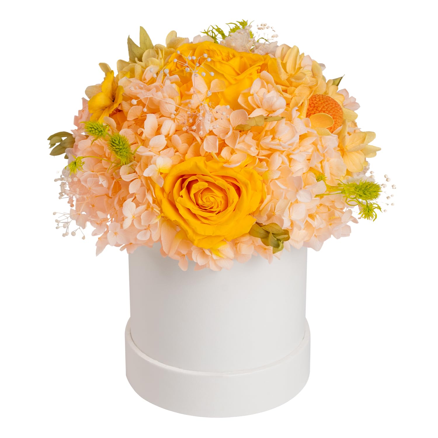 Preserved Flowers In A Box (Champagne, Small)