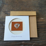 10Th Anniversary Card, Aluminum Tin Wedding Anniversary Theme Card For Husband Wife Couple (10Th)