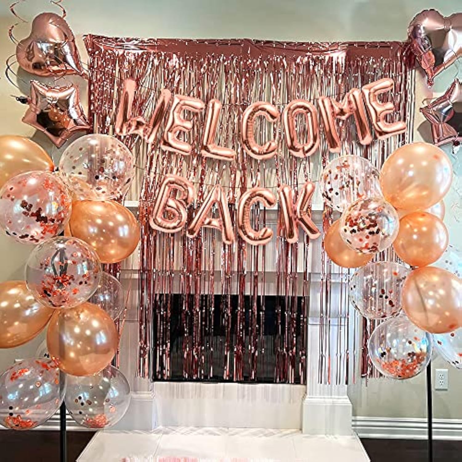 16pcs Welcome Back Banner Balloons for Office, Homecoming, and Moving Party Decor
