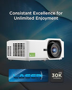 ViewSonic LX700-4K UHD 3500 Lumens Laser Projector, 4.2ms, 240Hz, HDR