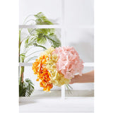 10Pcs Artificial Hydrangea Flowers Blush Heads Fake Hydrangea Silk Flowers For Wedding Centerpieces Bouquets Diy Floral Decor Home Decoration With Stems(Vase Not Included)