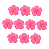10 Pieces Artificial Hibiscus Flower Faux Tropical Flowers Pink Fake Hibiscus Flowers Vivid Plumeria Flowers For Hawaii Luau Summer Tableto Party Supplies Diy Decoration