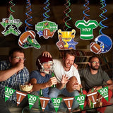 36Pc Football Birthday Banner - Football Party Decorations With Super Bowl & Themed Party Supplies