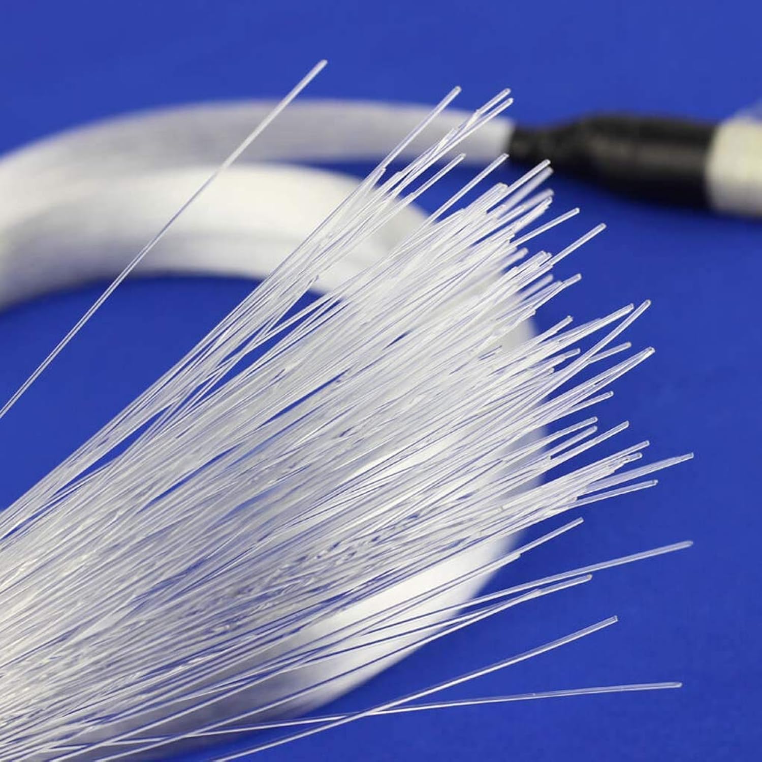 Pmma 50Pcs 0.03In 6.5Ft Plastic Fiber Optic Lights Cable Strands 0.75Mm 2Meter End Glow Fiber Strands Roll For Star Sky Ceiling All Kind Led Light Engine Driver Ceiling Decoration