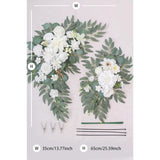 Set Of 2 Wedding Arch Flowers?Artificial Flowers For Wedding Welcome Sign? Decorations For Reception And Backdrop?Flowers For Balloon Arch (White)