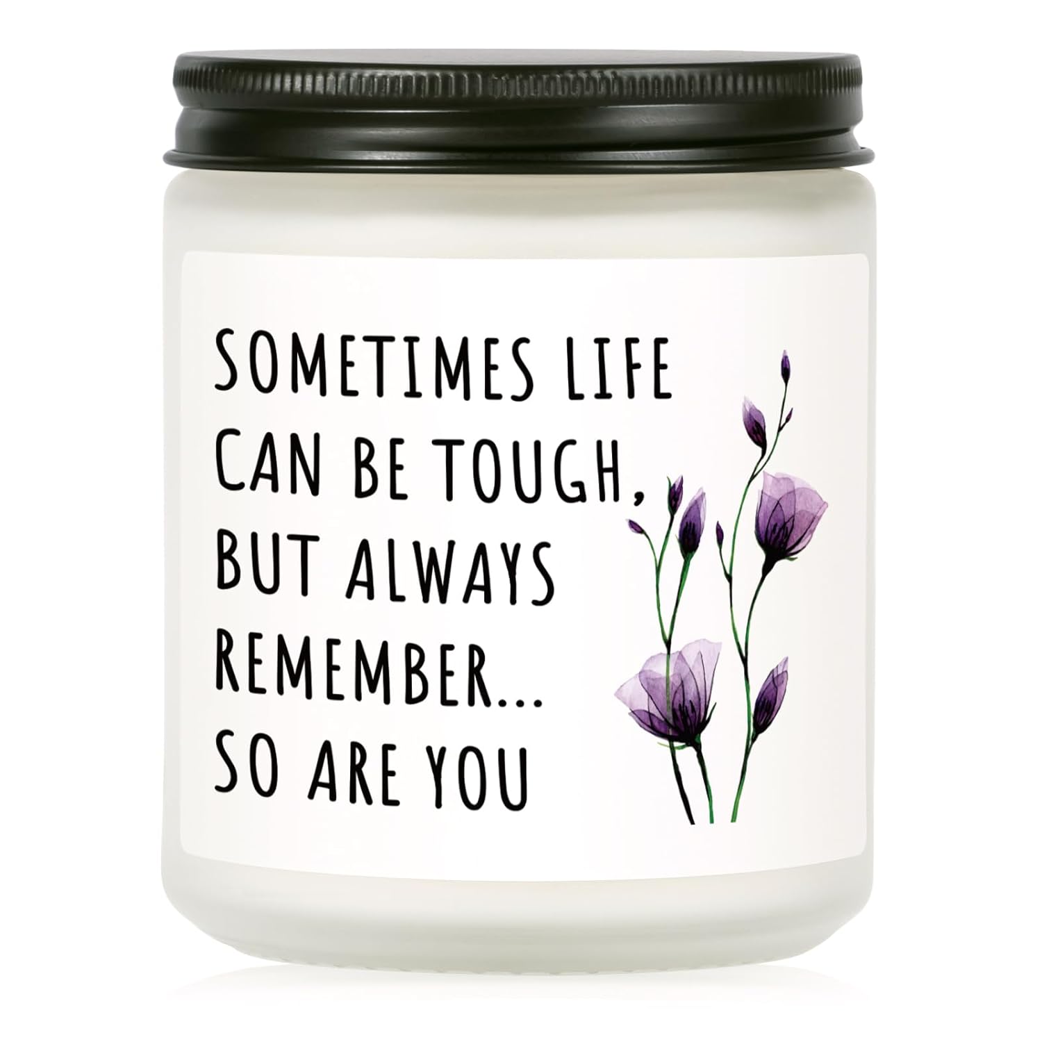Get Well Gifts For Women, Inspirational Candle 7Oz, Cancer Care Gifts For Women, Sympathy Gift, Cheer Up, Comfort, Surgery Recover, Encouragement Lavender Scented Handmade Candle