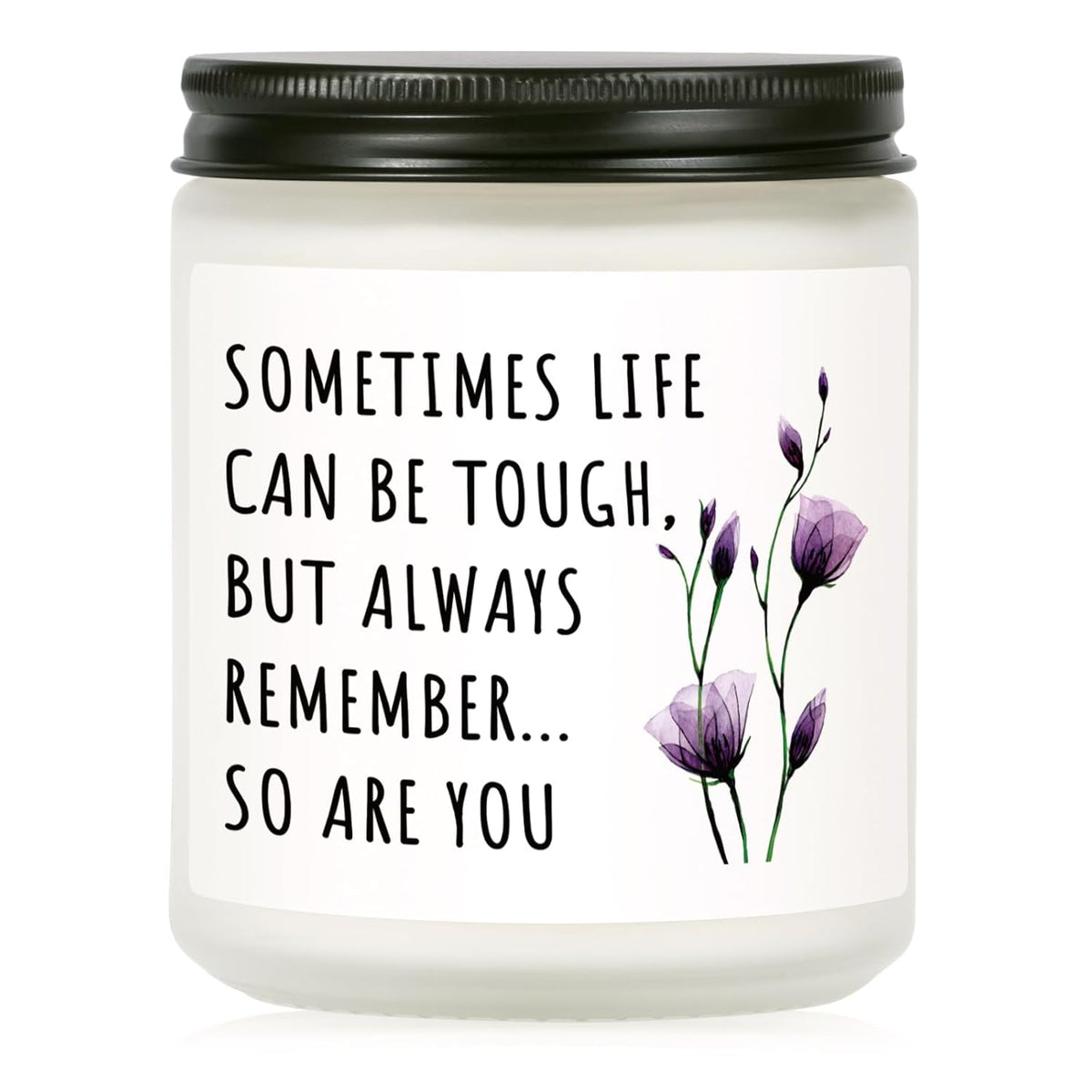 Get Well Gifts For Women, Inspirational Candle 7Oz, Cancer Care Gifts For Women, Sympathy Gift, Cheer Up, Comfort, Surgery Recover, Encouragement Lavender Scented Handmade Candle