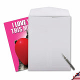 - Big Funny Valentine'S Day Greeting Card (8.5 X 11 Inch) - Jumbo Notecard For Valentines, Stationery Humor - Love You This Much Cat J1644Vdg