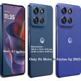 Phone Case For Motorola Moto G Stylus 5G 2025 Case With Hd Screen Protector, Heavy Duty Shockproof & Cover Phone Case For Moto G Stylus 2025,Lakeskyblue