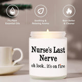 Funny Nurse Gifts For Women, Lavender Scented Candle, Cool Gifts For Nurses Christmas Graduation Birthday Appreciation, Rn Registered Gift For Nurse Female, New Nurses, Nursing Student (7Oz)