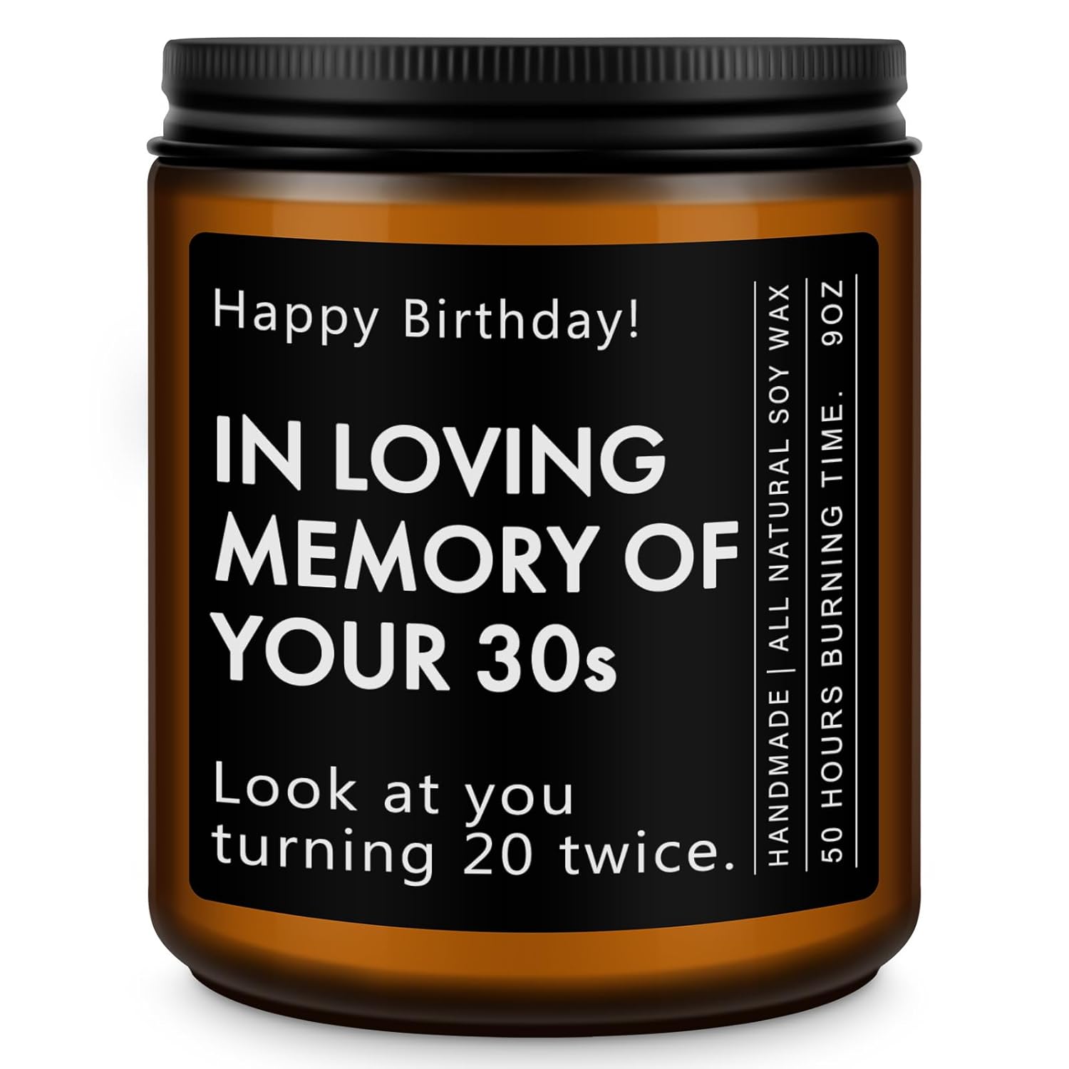 40 Year Old Birthday Gifts - Funny & Unique Presents For Men & Women Born In 1985, 40Th Birthday Gift Ideas, Lavender Scented Candle, 7Oz