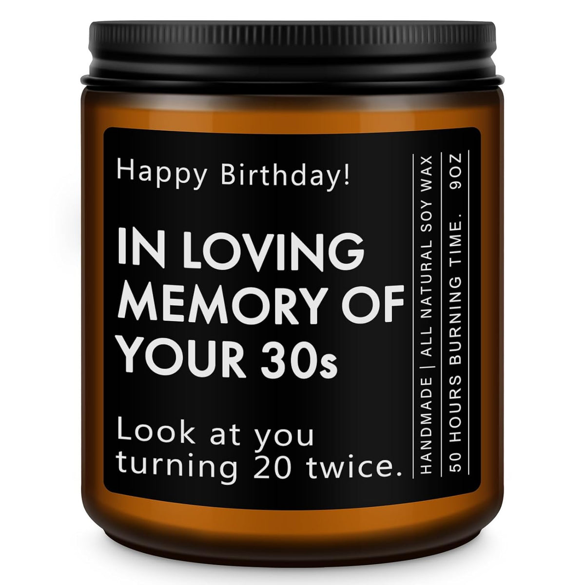 40 Year Old Birthday Gifts - Funny & Unique Presents For Men & Women Born In 1985, 40Th Birthday Gift Ideas, Lavender Scented Candle, 7Oz