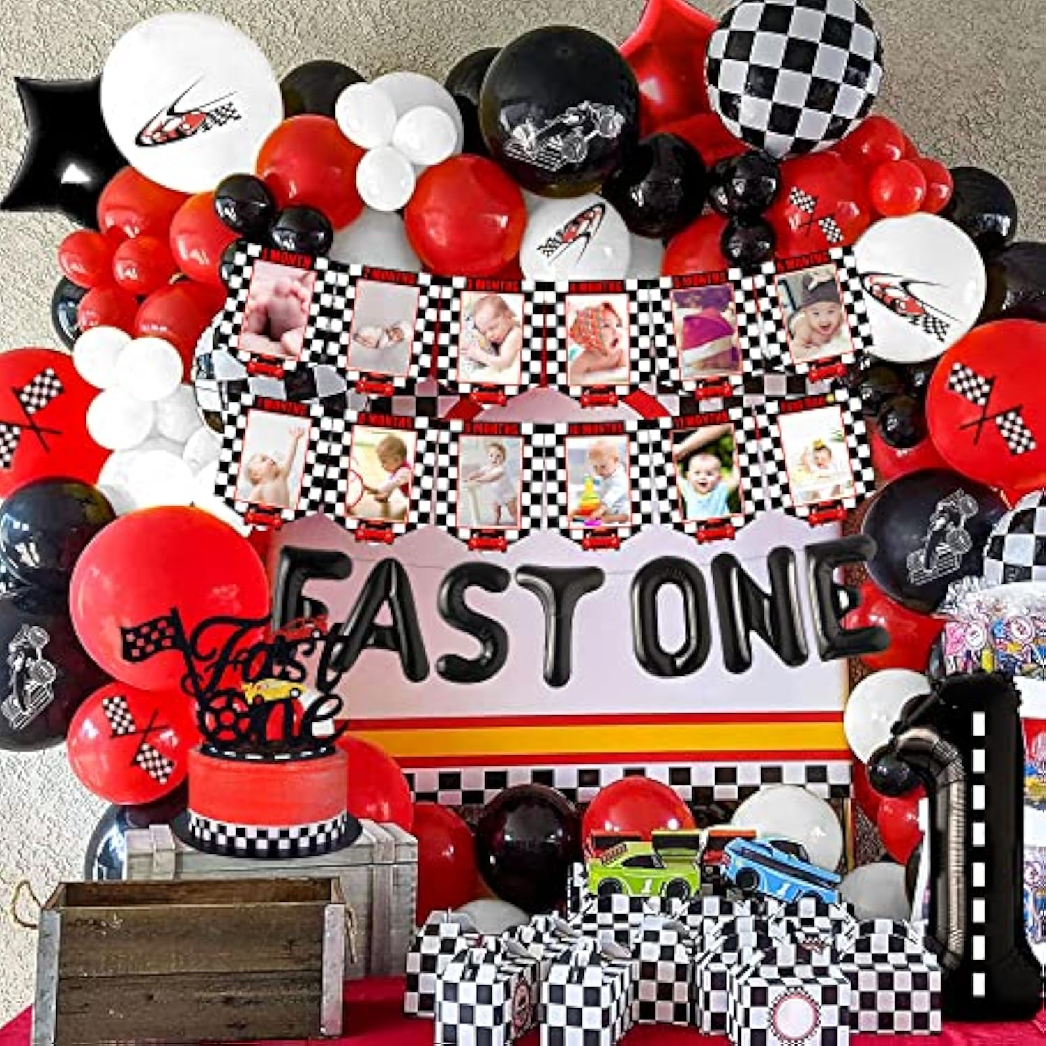 Fast One Birthday Party Decoration Fast One Cake Topper Fast One Ballo