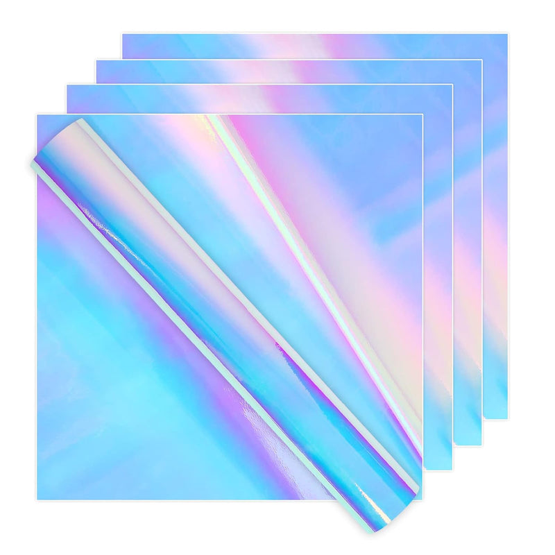 Holographic Vinyl For Cricut - Opal Permanent Holographic Vinyl Bundle