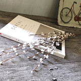10 Pcs 29.5" Long Of Jasmine Artificial Flowers Faux Jasmine Fake Flower For Wedding Diy Floral Art Plant Home Office Party Decoration (White)