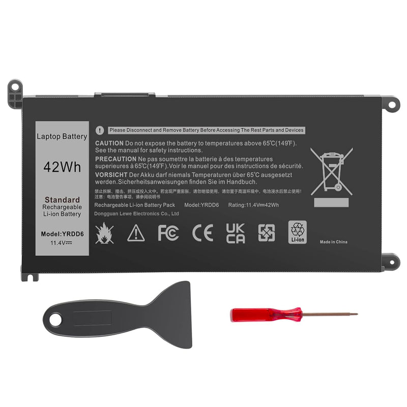 Yrdd6 1Vx1H Battery For Dell Inspiron 3310 3583 5481 5482 5485 5491 5591 7586