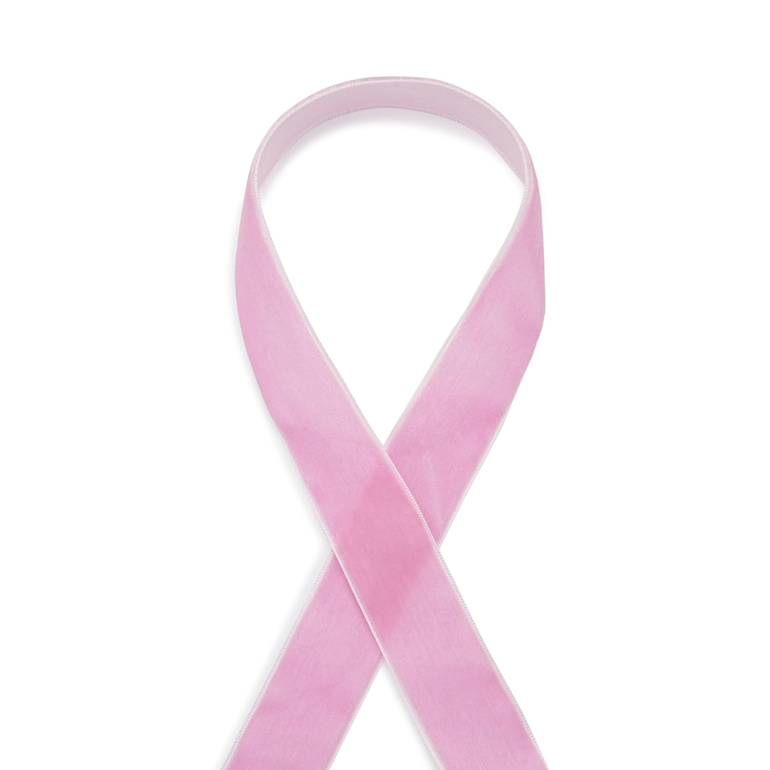 Velvet Ribbon Decorations For Christmas Tree Diy Crafts, Xmas Light Pink Ribbons For Wedding Hair Bows Flower Home Garland Decor 1'' X 10 Yards X 1 Roll