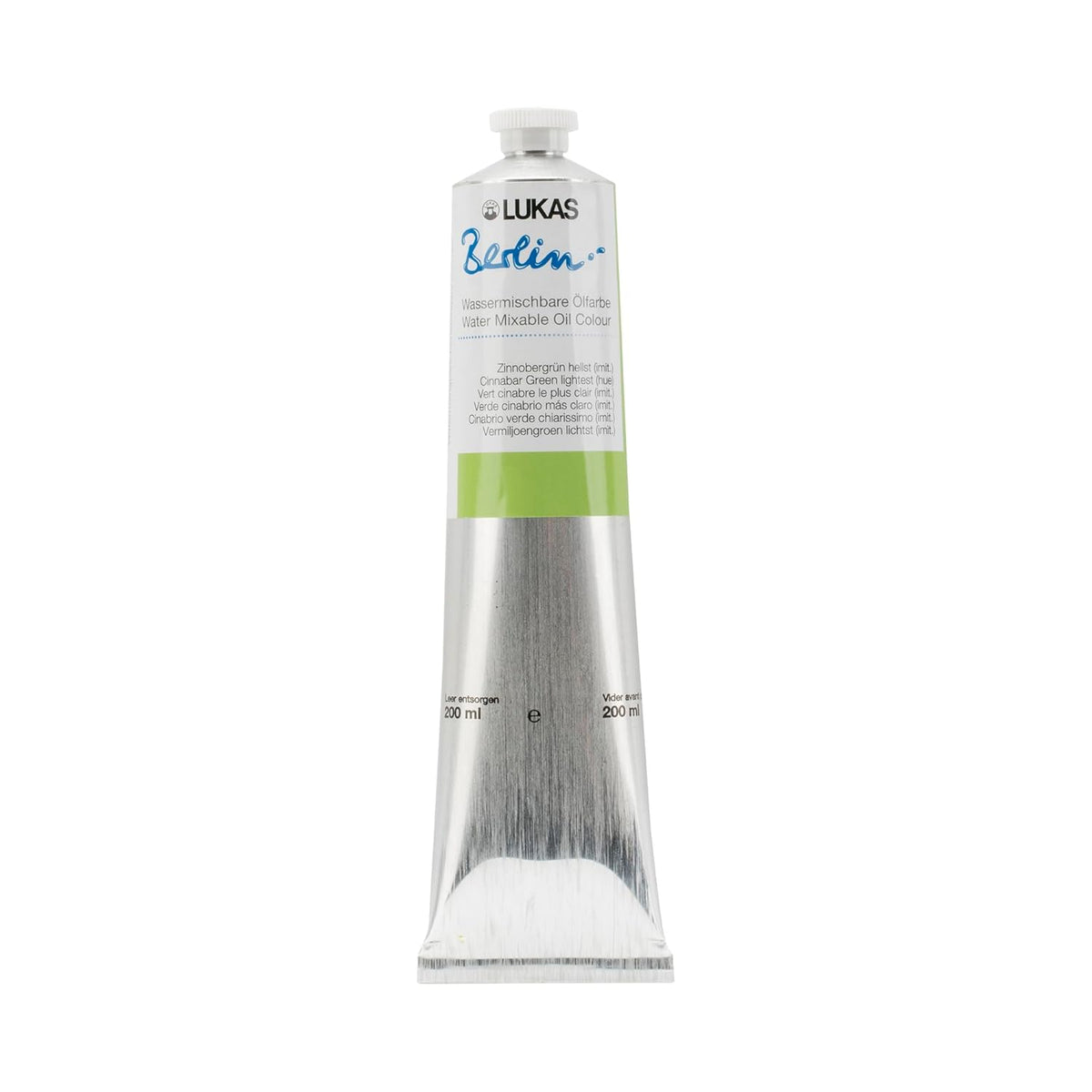 LUUKAS Water Mixable Premium Oil Paint 200 ml Pewter Green Light (Imitation).