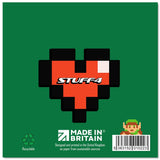Funny Gamer Valentine'S Day Card - Retro Gaming Anniversary Card For Boyfriend, Girlfriend, Husband, Wife - 8 Bit Love Design - Happy Anniversary Moment For Men, Women, Her, Him, 5.7 X 5.7 Inches