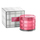 Homeworx Sueded Rose Scented Candle 4 Wick Candle 18 Oz Pink Textured Glass