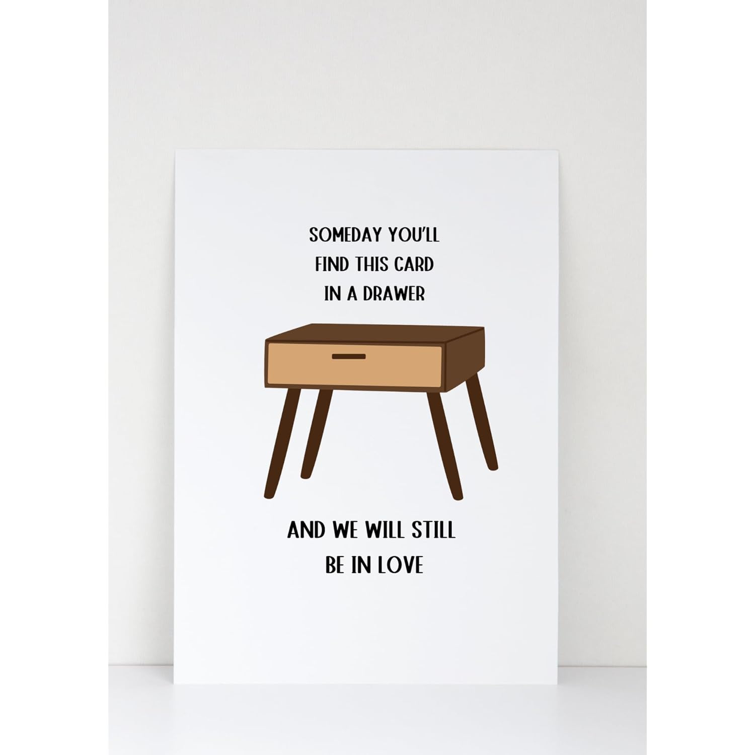 -Someday You'Ll Find This Card In A Drawer Card - Happy Anniversary Card Greeting Card Funny Husband Happy Valentines Day