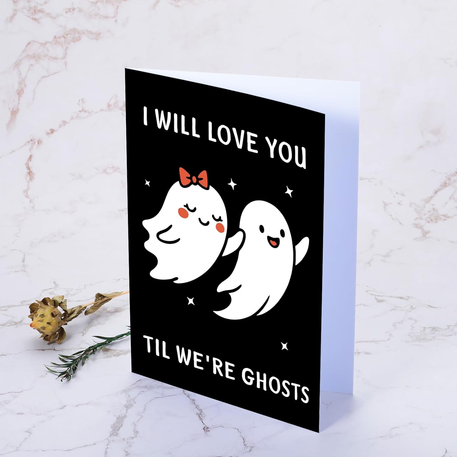 Funny Anniversary Cards For Couple Funny Spooky Gifts For Her Him Ghost Couple Stocking Stuffers First Anniversary Card For Husband Valentines Wedding Bachelor Groom Boyfriend Day I Love You Gifts