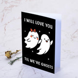 Funny Anniversary Cards For Couple Funny Spooky Gifts For Her Him Ghost Couple Stocking Stuffers First Anniversary Card For Husband Valentines Wedding Bachelor Groom Boyfriend Day I Love You Gifts