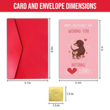 Dog Valentines Day Card Funny, Wishing You Nothing Butt Love Card, Happy Valentine’S Day Gift From Dog