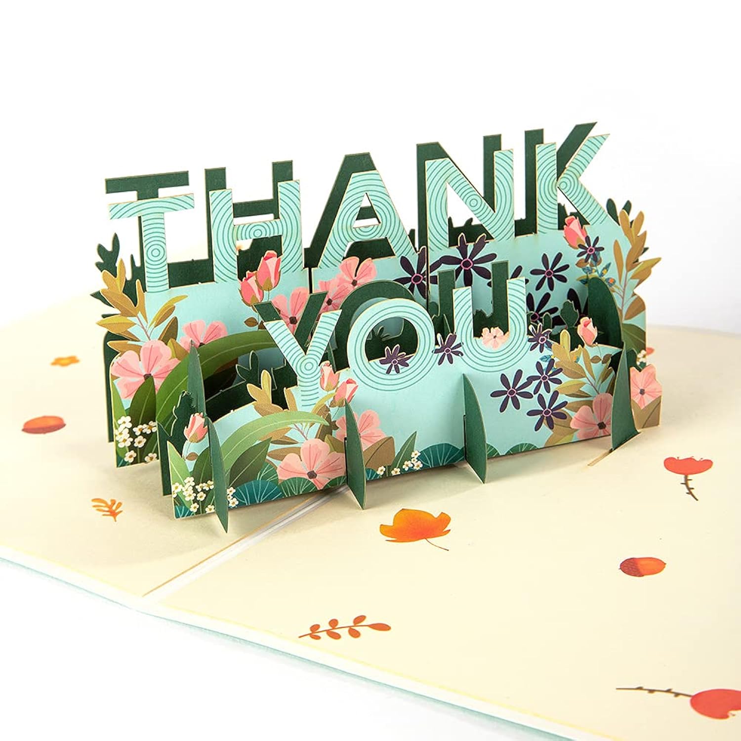 Thank You Pop Up Cards - Pop Up Thank You Card With Envelopes For All Occasions, 3D Pop-Up Thank You Greeting Cards For Wedding Anniversary Thanks Giving Birthday Christmas Valentine'S Day