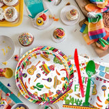 Fiesta 1St Birthday Party Supplies - First Fiesta Birthday Decorations Tableware, Paper Plate, Cup, Napkin, Cutlery, Cactus Mexican Cinco De Mayo Taco One Year Old Decorations | Serves 24