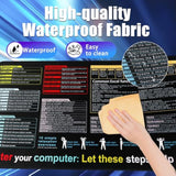 Excel Cheat Sheet Desk Pad, 31.5" X 11.8" Waterproof Mouse Pad Gaming Desk Mat, Office Keyboard Pad For Computer Gaming Office (31.5" X 11.8")