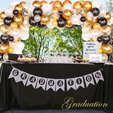 120-Piece Black Gold Balloon Garland Kit for Party Decorations