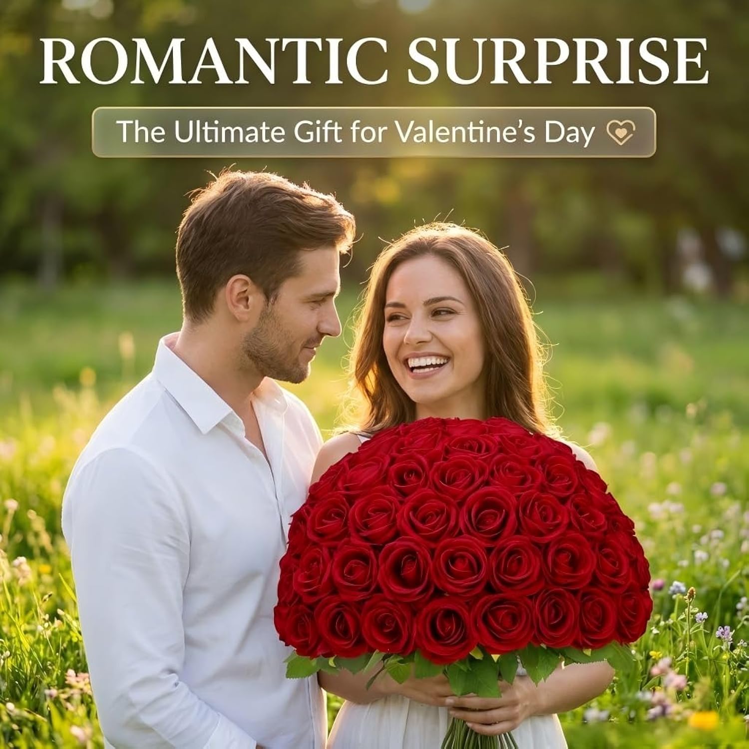 Red Roses Artificial Flowers Bulk, Real Touch Velvet Roses With Wrapping Paper, 50 Pcs Fake Flowers For Wedding Centerpieces Bridal Bouquet Valentines Mothers Day Decor