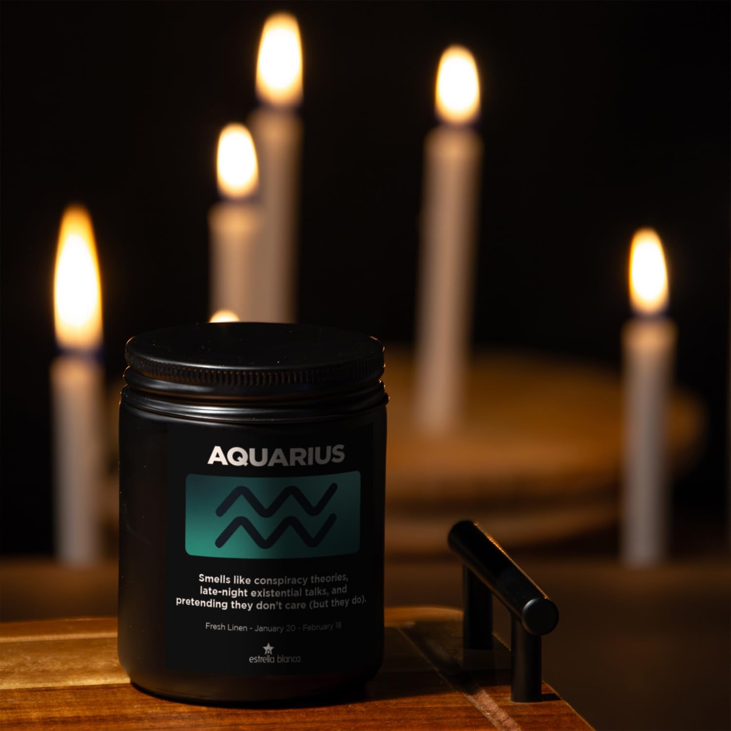 9Oz Aquarius Gifts January February Birthday Astrology Gifts For Women, Candles For Women Scented Candle For Home, Soy Wax, For Zodiac Birthdate, Zodiac Candles